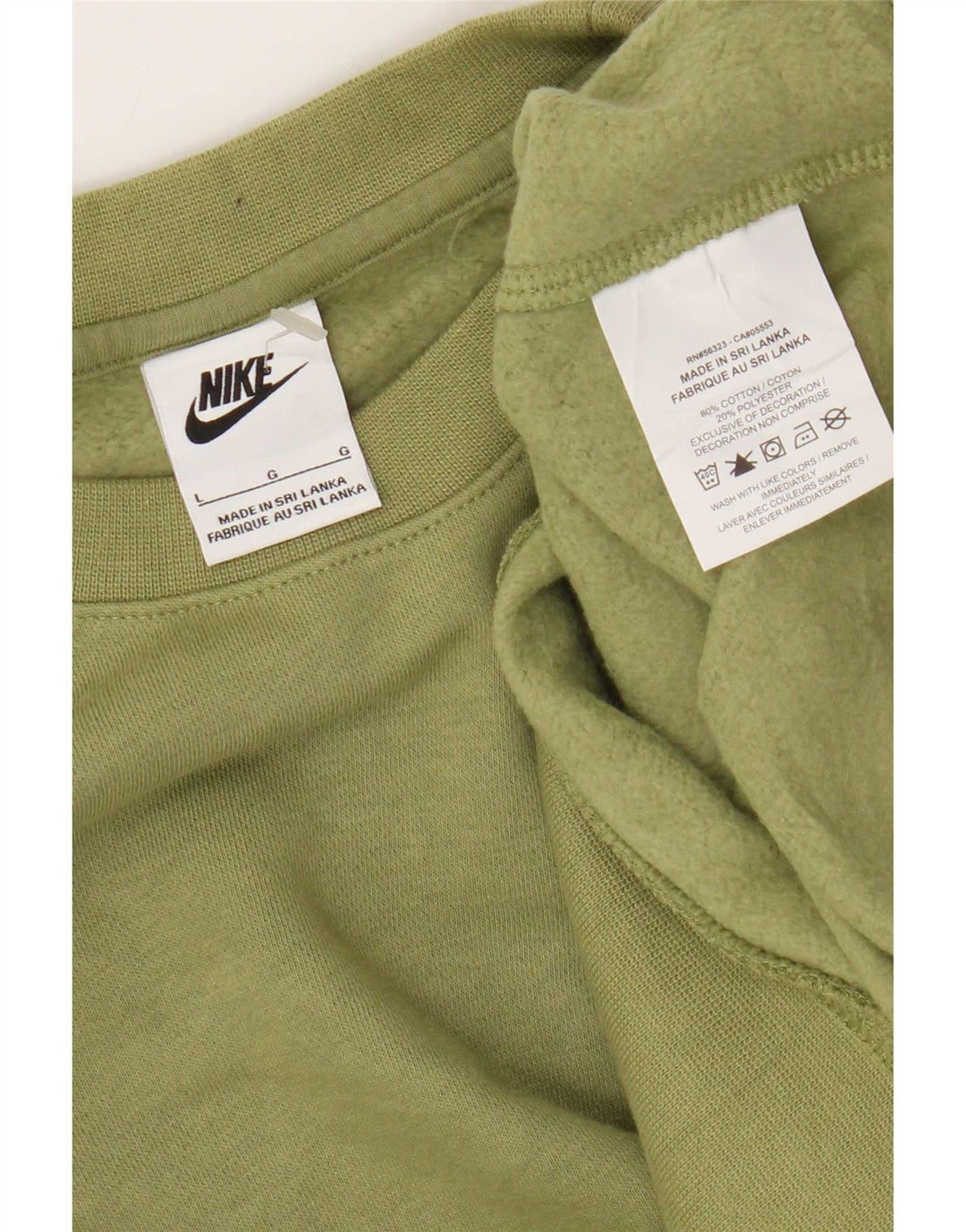 Męska bluza dresowa Nike, duża, bawełniana khaki