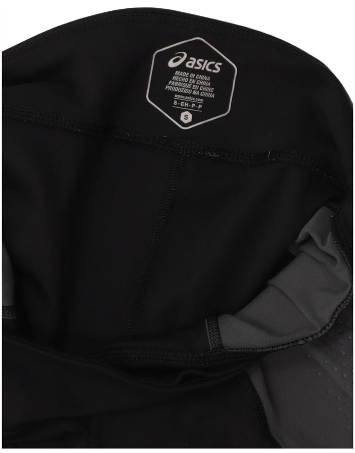 Damskie legginsy ASICS z grafiką UK 10, małe, szare, z blokami kolorów