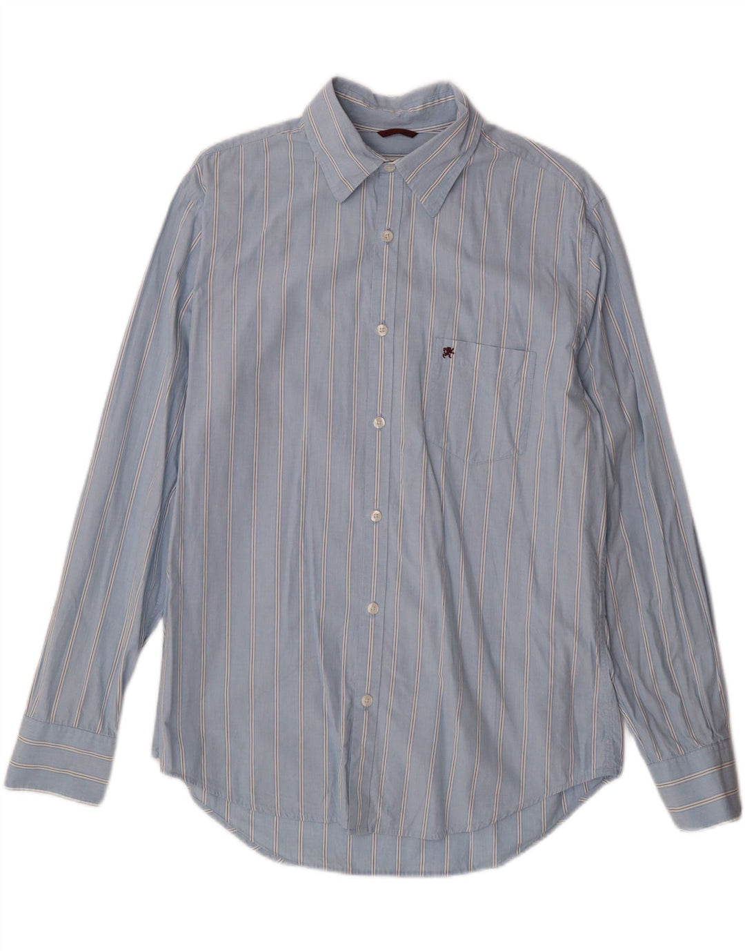 MOSSIMO Mens Shirt Medium Blue Striped Cotton