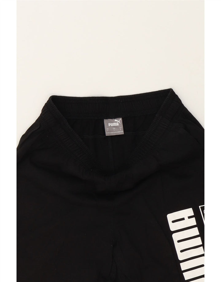 PUMA Mens Graphic Sport Shorts Small Black Cotton Vintage Puma and Second-Hand Puma from Messina Hembry 