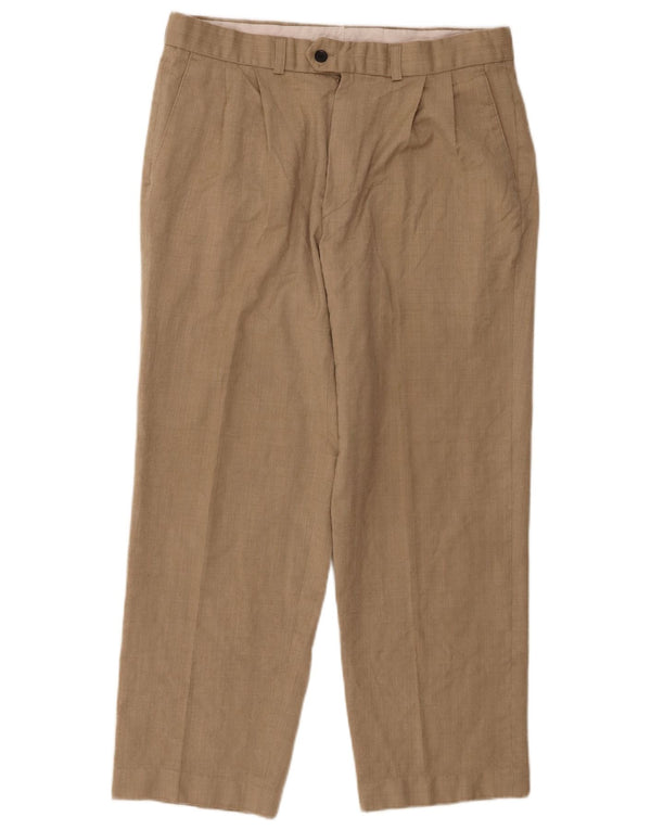 Spodnie garniturowe Marks & Spencer St. Michael St. Michael W32 L26 Beżowe