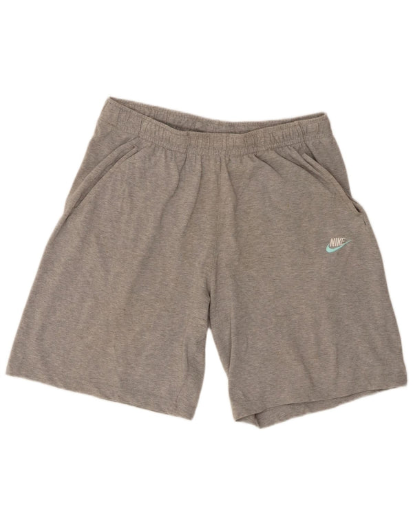 Nike Mens Sport Shorts Large Grey Flecked Cotton