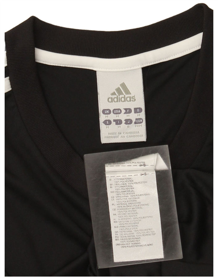 Męska koszulka Adidas Climalite Top, średni czarny poliester