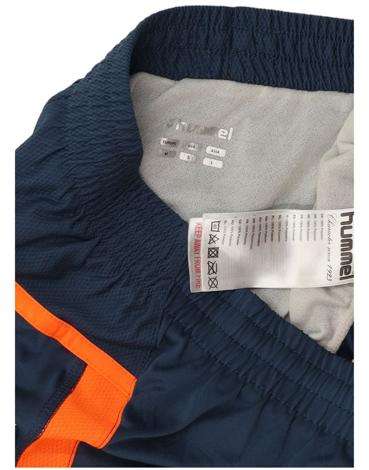 Męskie spodenki sportowe Hummel Graphic, średni granatowy, poliester z blokami kolorów