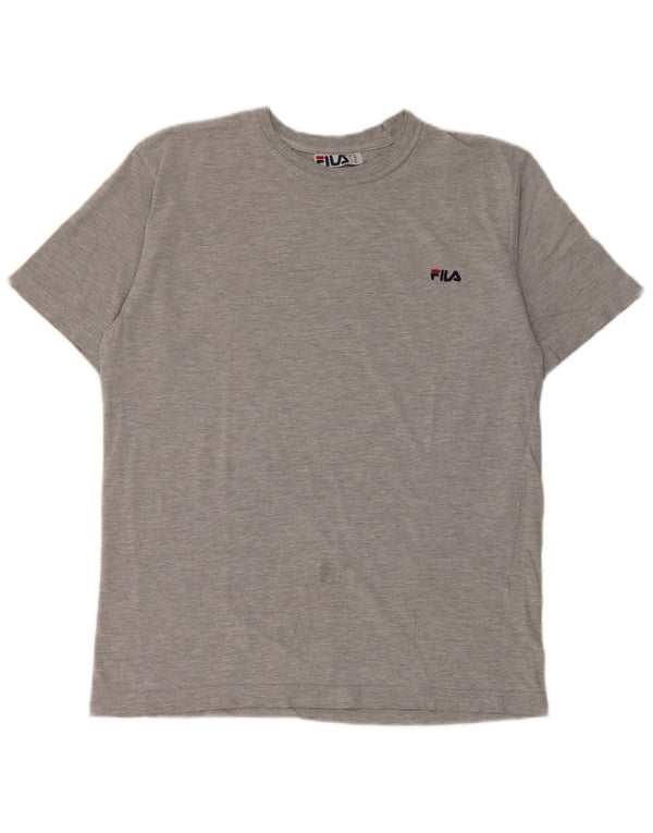 T-shirt męski Fila Top IT 50 Średni szary, bawełniany
