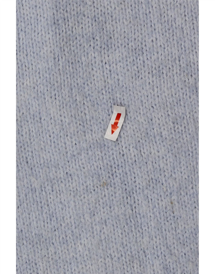 Sweter damski Zara Oversize z okrągłym dekoltem UK 16, duży niebieski