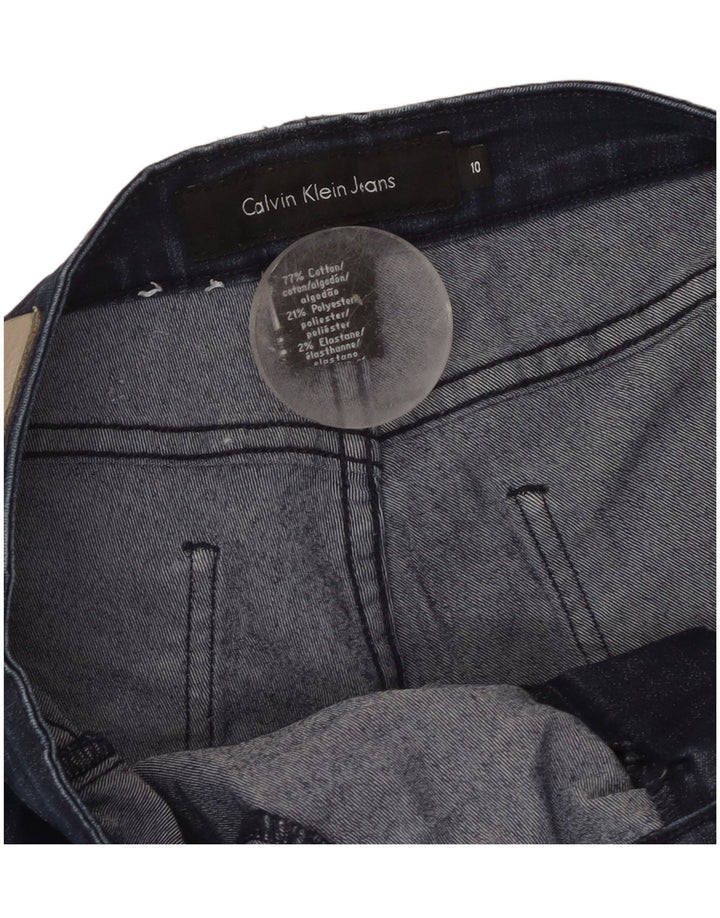 Calvin Klein Jeans Damskie wąskie dżinsy US 10 Medium W32 L29 Granatowa bawełna