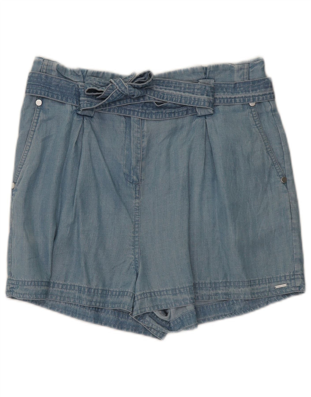 Damskie spodenki Chino Superdry UK 10 Small W32 Niebieski Lyocell