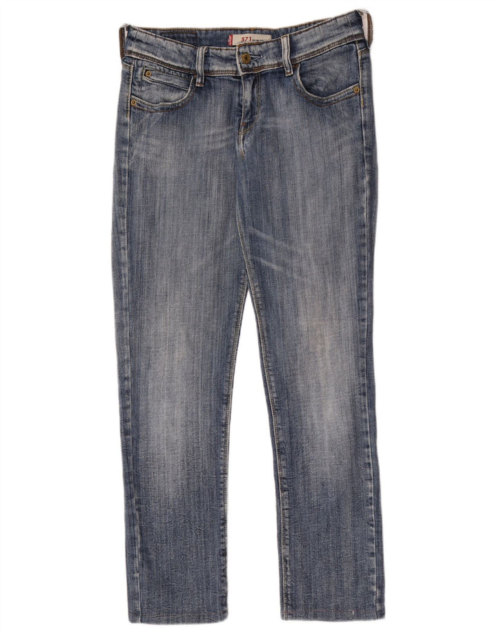 Damskie jeansy Levi's 571 Slim W31 L28 Niebieskie bawełniane