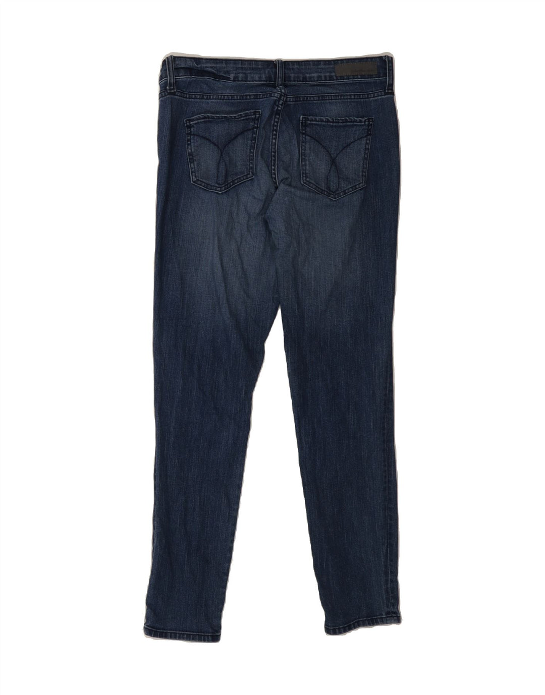 CALVIN KLEIN Womens Slim Jeans US 8 Medium W30 L30 Navy Blue Cotton Vintage Calvin Klein and Second-Hand Calvin Klein from Messina Hembry 