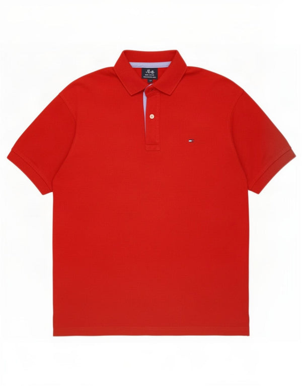 Męska koszulka polo XL Tommy Hilfiger w kolorze czerwonym