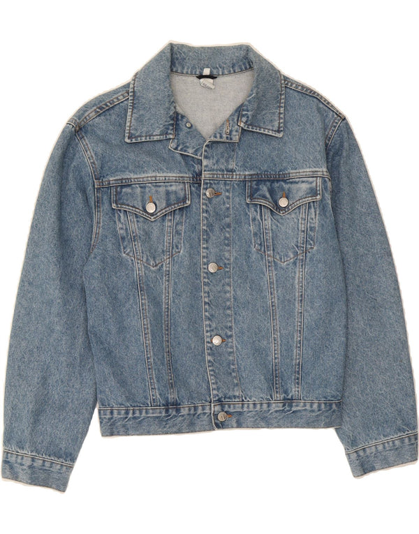 VINTAGE Mens Denim Jacket UK 34 XS Blue Cotton