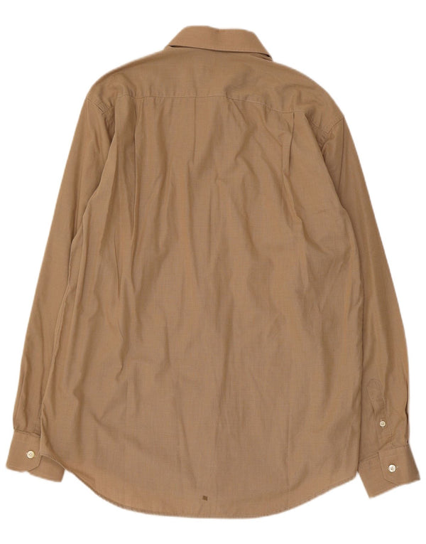 Koszula męska PIERRE CARDIN, rozmiar 39, bawełniana w średnie beżowe prążki