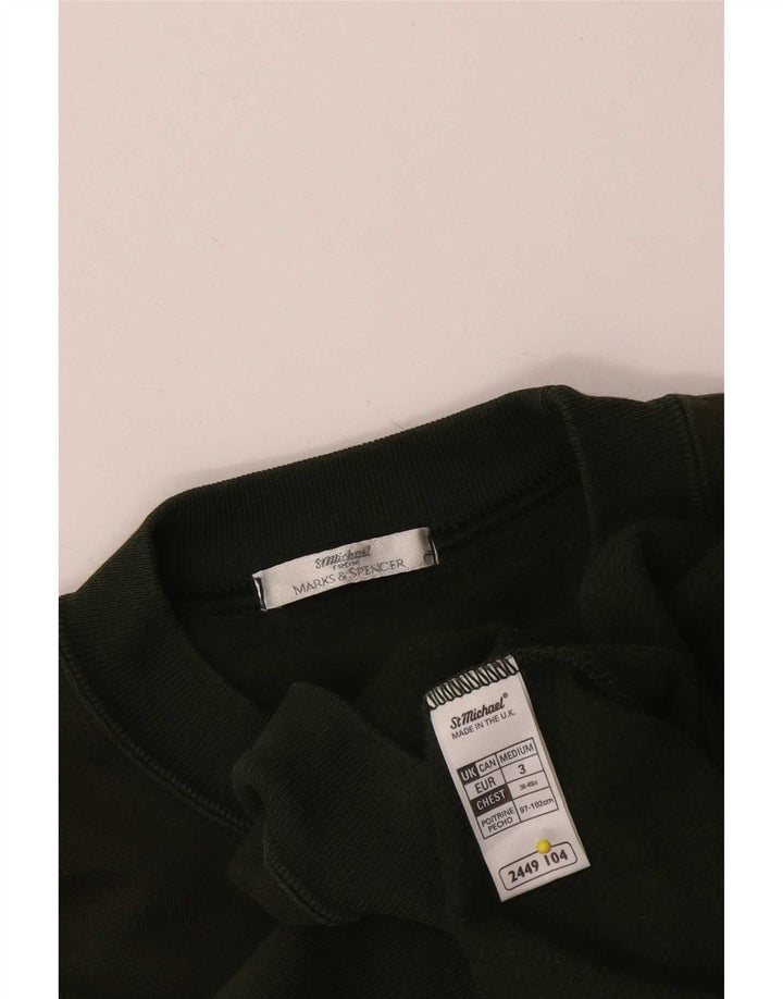 Marks & Spencer Męski sweter, bluza, średnia, bawełniana khaki