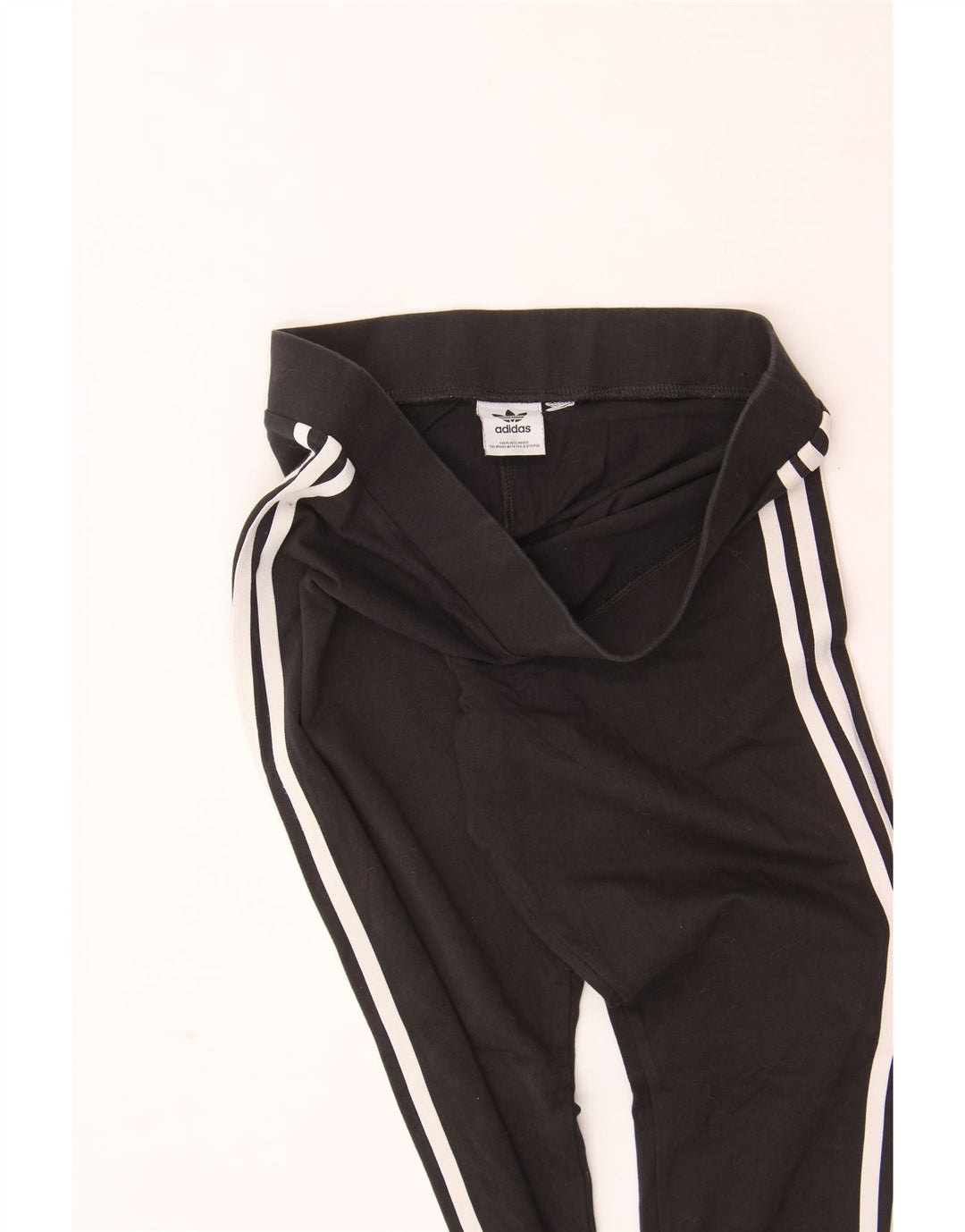 ADIDAS Womens Leggings UK 12 Medium  Black Vintage Adidas and Second-Hand Adidas from Messina Hembry 