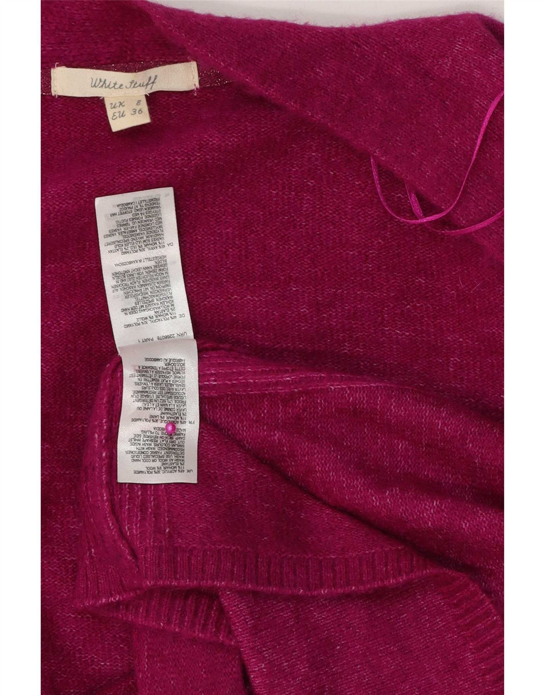 Damski sweter oversize White Stuff UK 8, mały, różowy, poliakryl