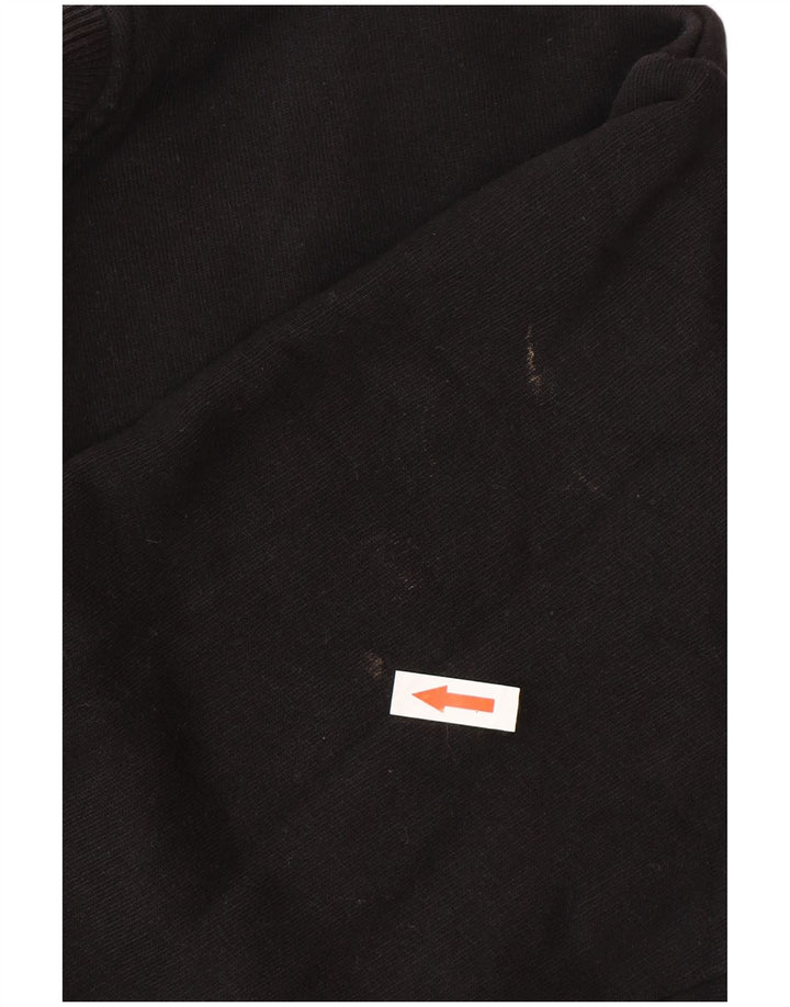 Męski sweter K-Way, duży, czarny, bawełniany