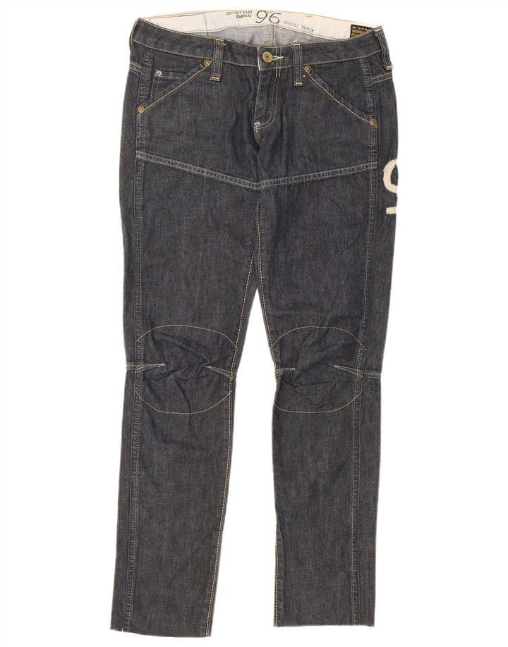 Damskie jeansy G-Star 3301 Graphic W30 L29 Niebieskie