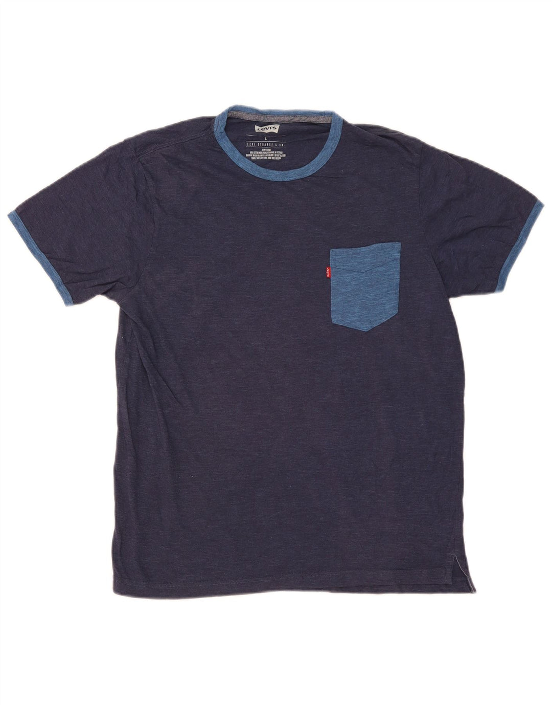 Męski T-shirt Levi's Top, duży, granatowy