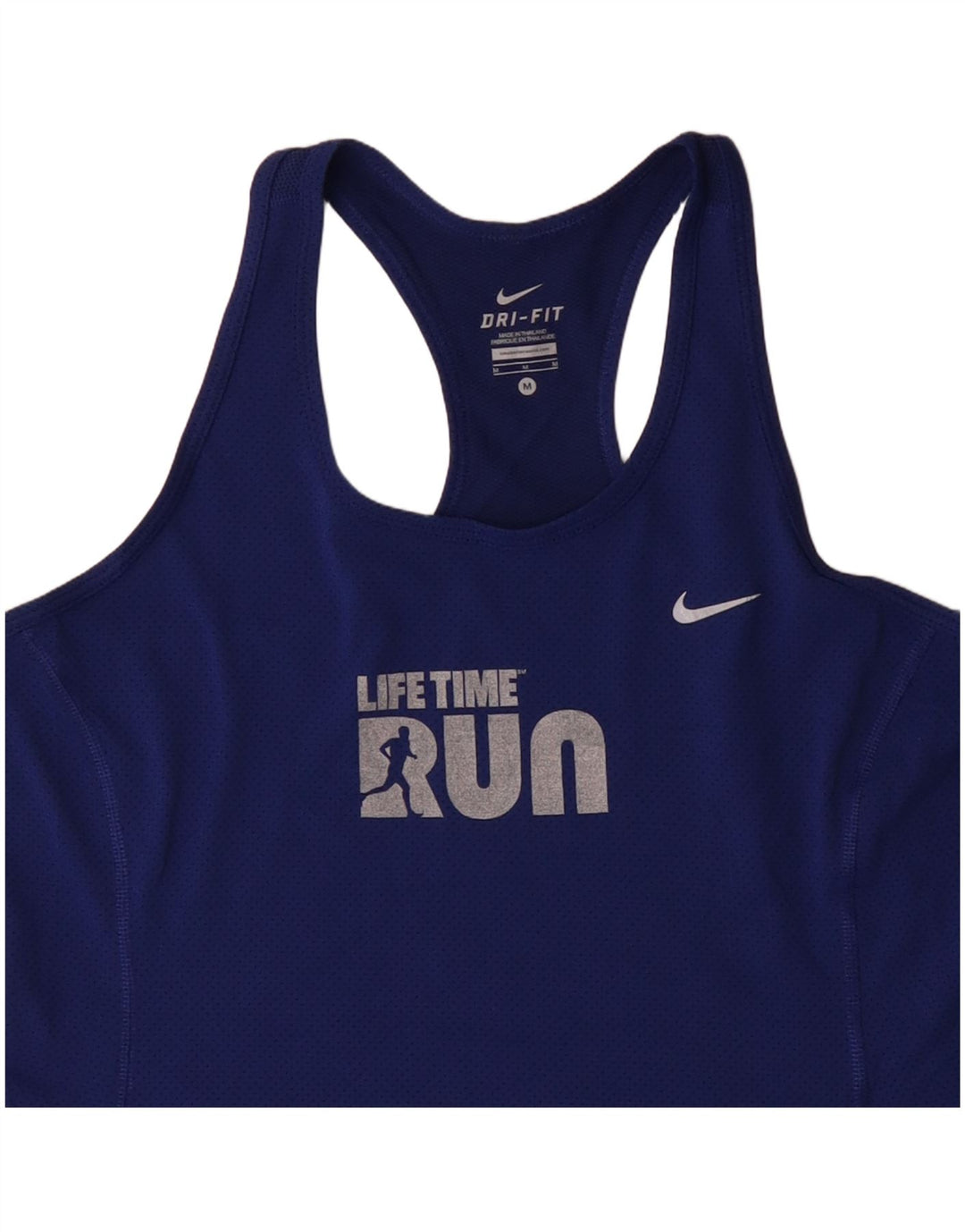 Damska kamizelka Nike Dri Fit Graphic Top UK 12, średni niebieski poliester