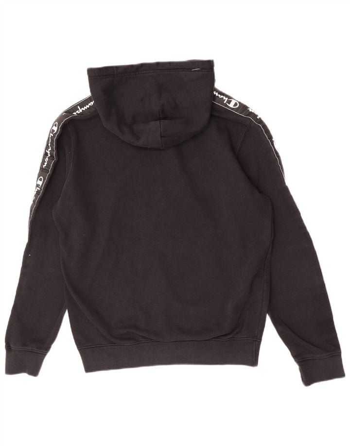 Męski sweter z kapturem Champion Graphic, średni czarny, bawełniany