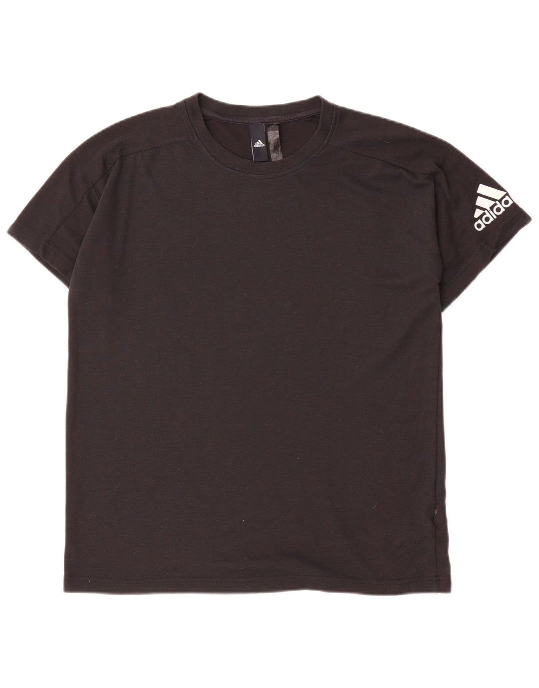Adidas Męski T-shirt Top Średni Czarny Poliester