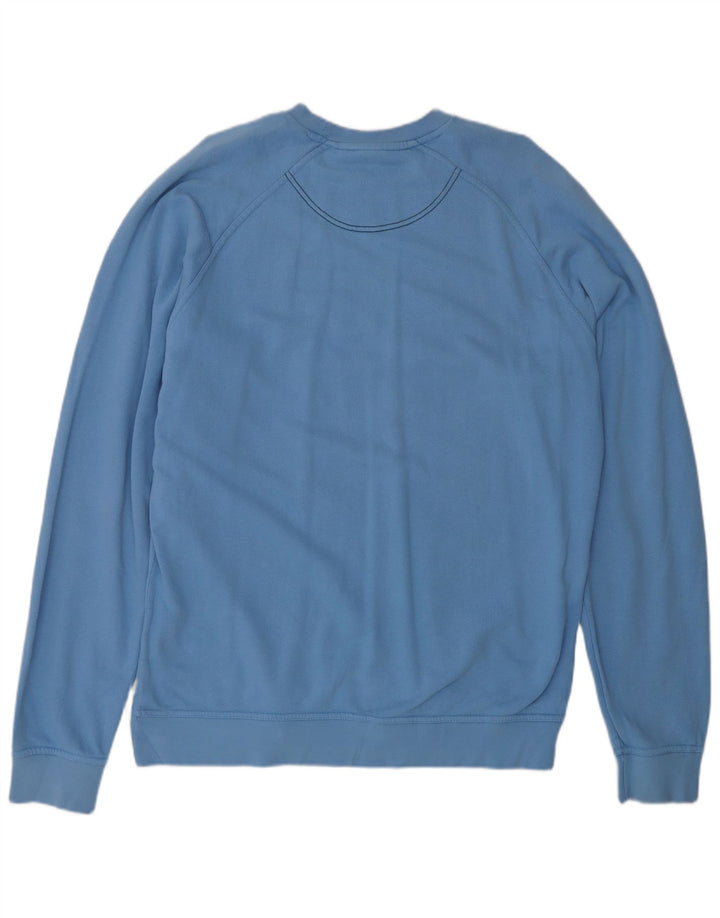 ASICS Mens Graphic Sweatshirt Jumper XL Blue Cotton