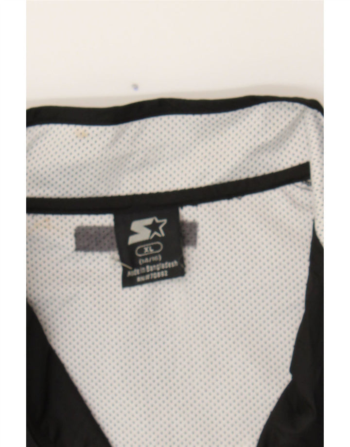 STARTER Boys Graphic Tracksuit Top Jacket 14-15 Years XL Black Polyester Vintage Starter and Second-Hand Starter from Messina Hembry 