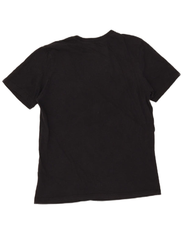 Męski T-shirt z grafiką Nike, średni czarny, bawełniany