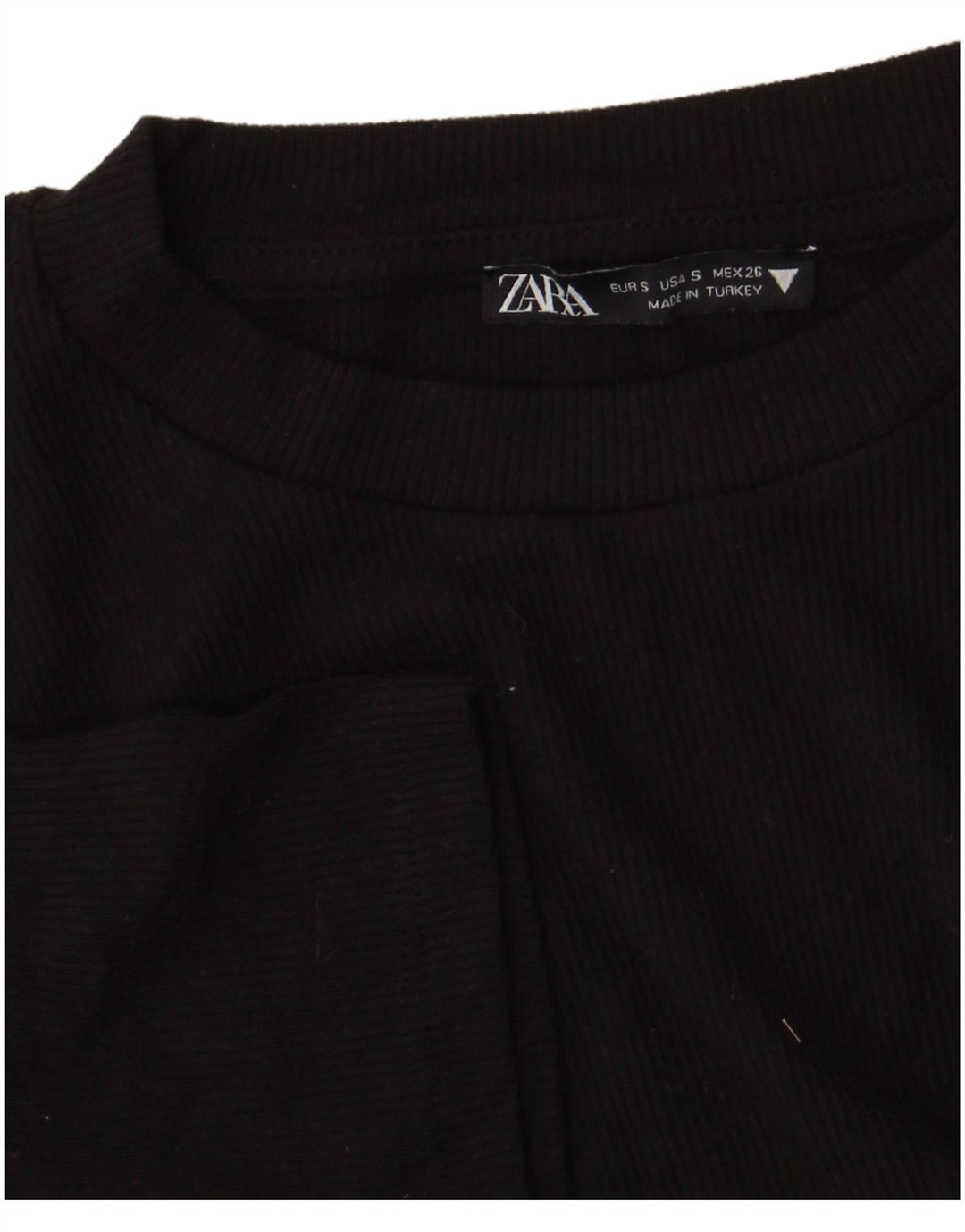 Damska bluzka Zara Crop Top UK 8 Small Black