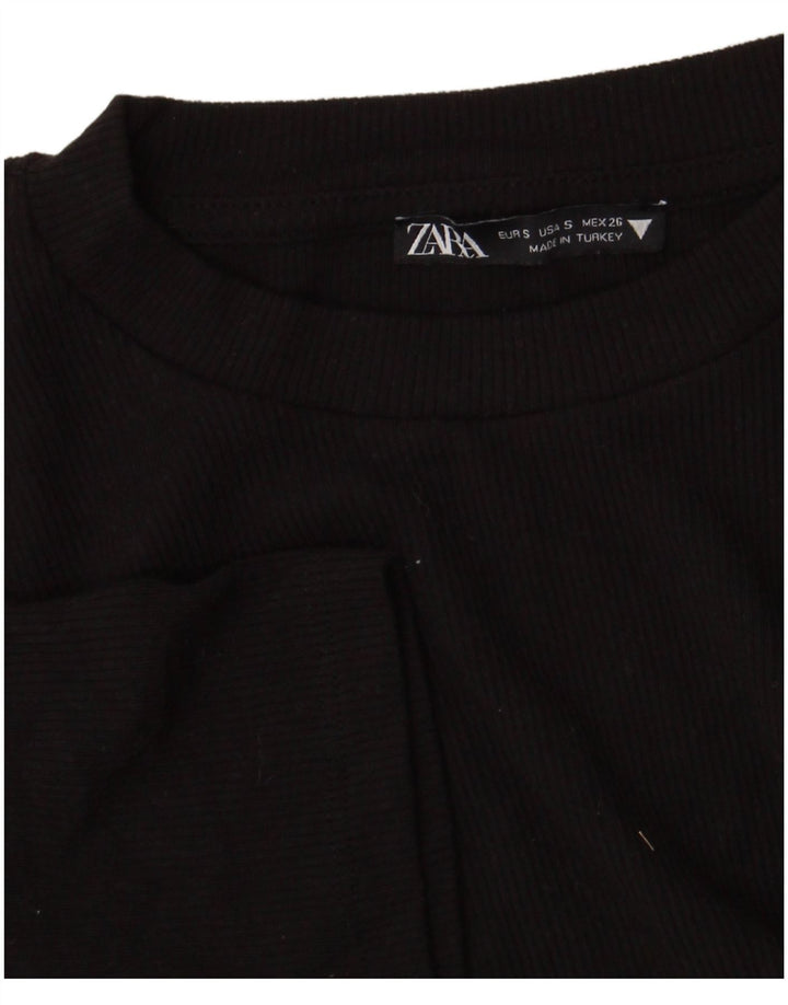 Damska bluzka Zara Crop Top UK 8 Small Black