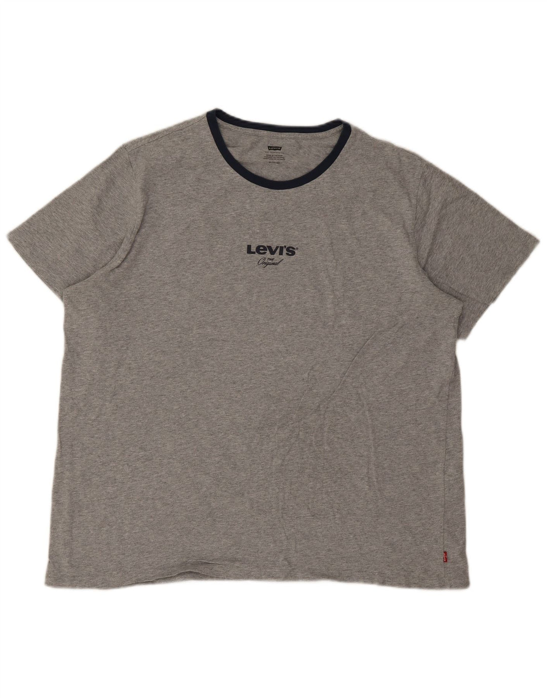 Męski T-shirt z grafiką Levi's Top XL, szara bawełna