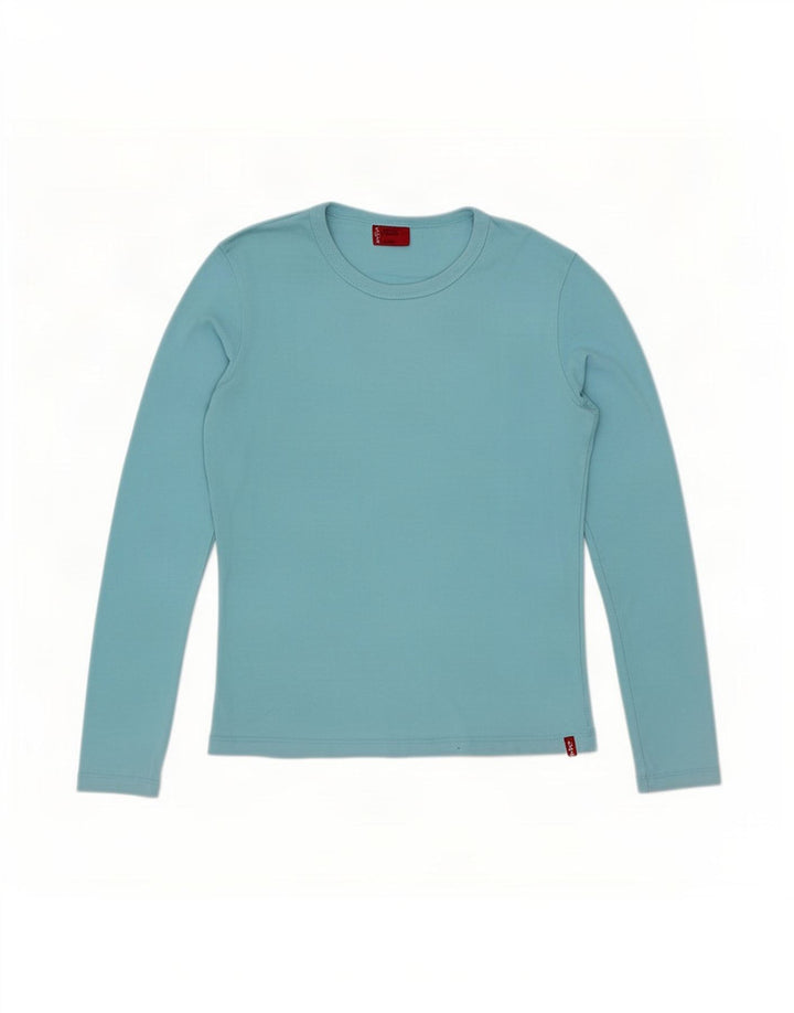 Top chłopięcy Levi's z długim rękawem 10-11 lat, średni niebieski