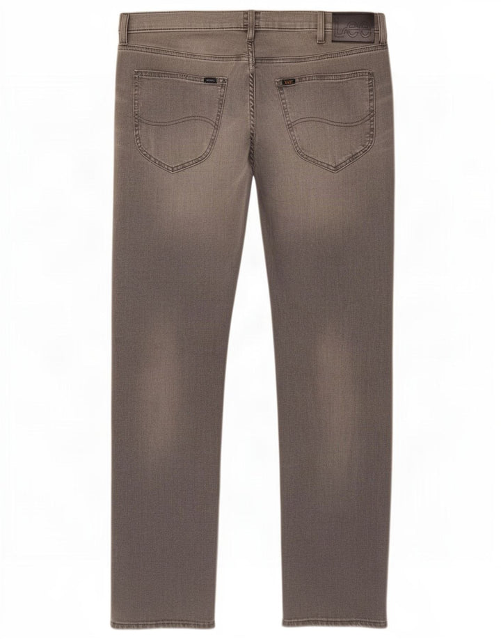 Męskie jeansy Lee Daren Slim W36 L34 Szara bawełna