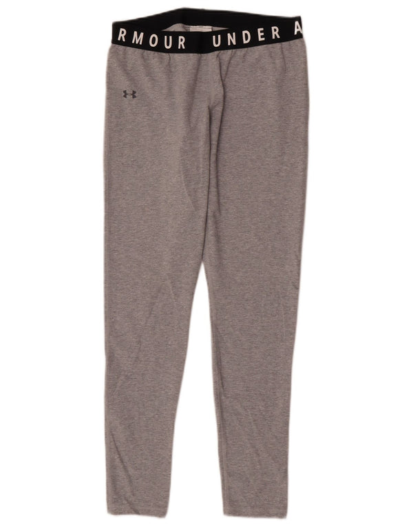 Damskie legginsy Under Armour Graphic UK 14, bawełna w kolorze średniej szarości