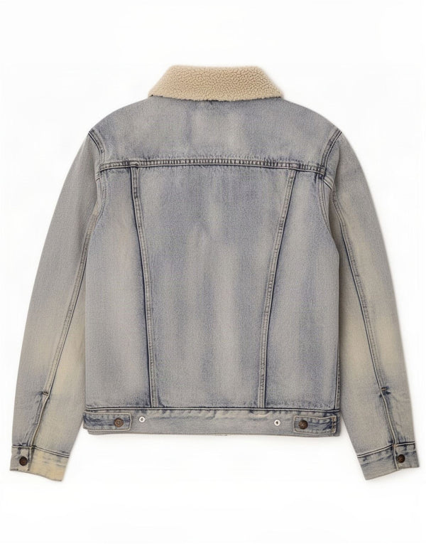 Levi's Męska kurtka dżinsowa Sherpa UK 38 Medium Blue Cotton