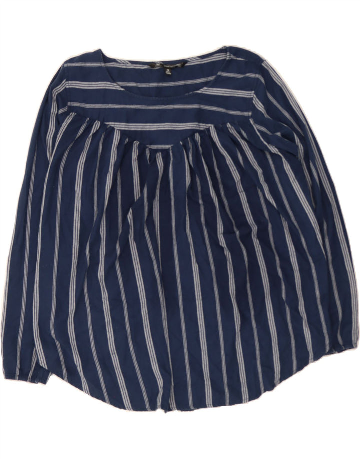 LEE Womens Oversized Long Sleeve Blouse Top UK 18 XL Navy Blue Striped Vintage Lee and Second-Hand Lee from Messina Hembry 