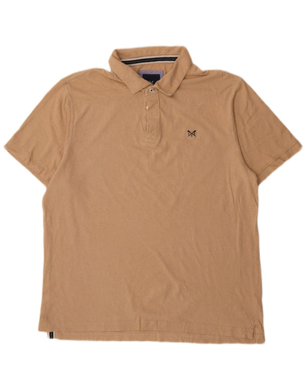 Męska koszulka polo Crew Clothing XL, beżowa, bawełniana