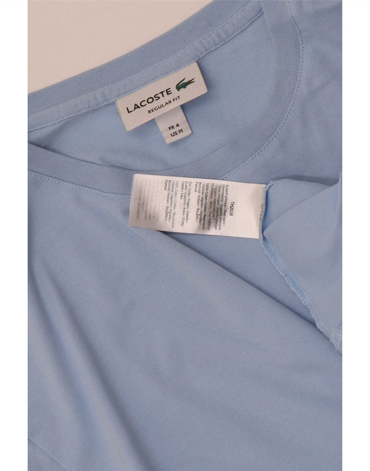 T-shirt męski Lacoste o regularnym kroju, rozmiar 4, średni niebieski, bawełniany