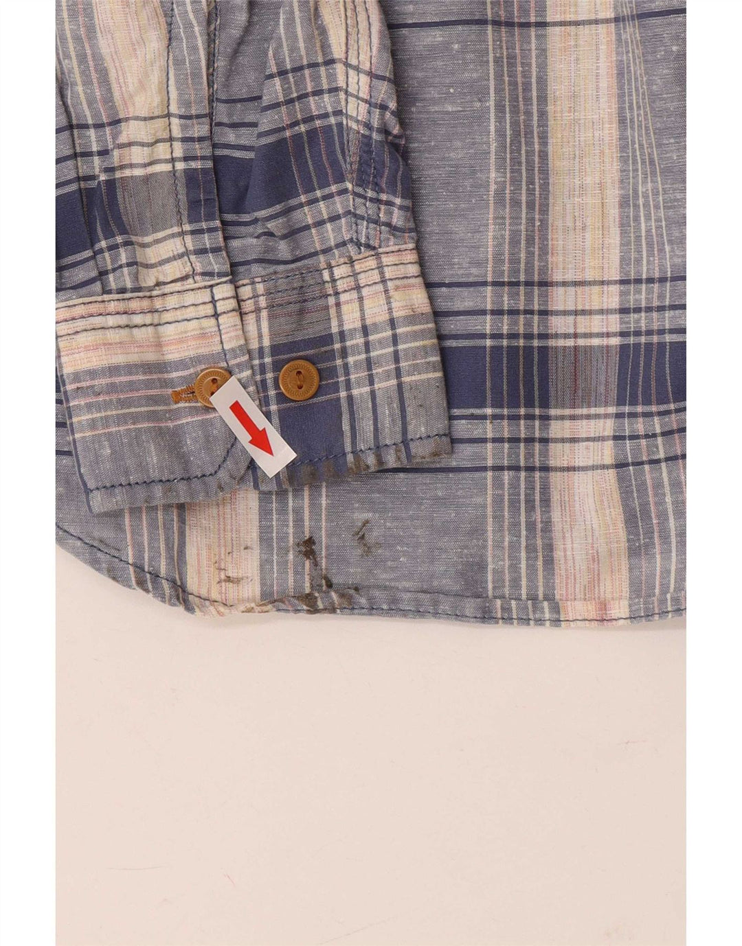 Koszula męska Levi's, bawełniana, w średnią niebieską kratkę