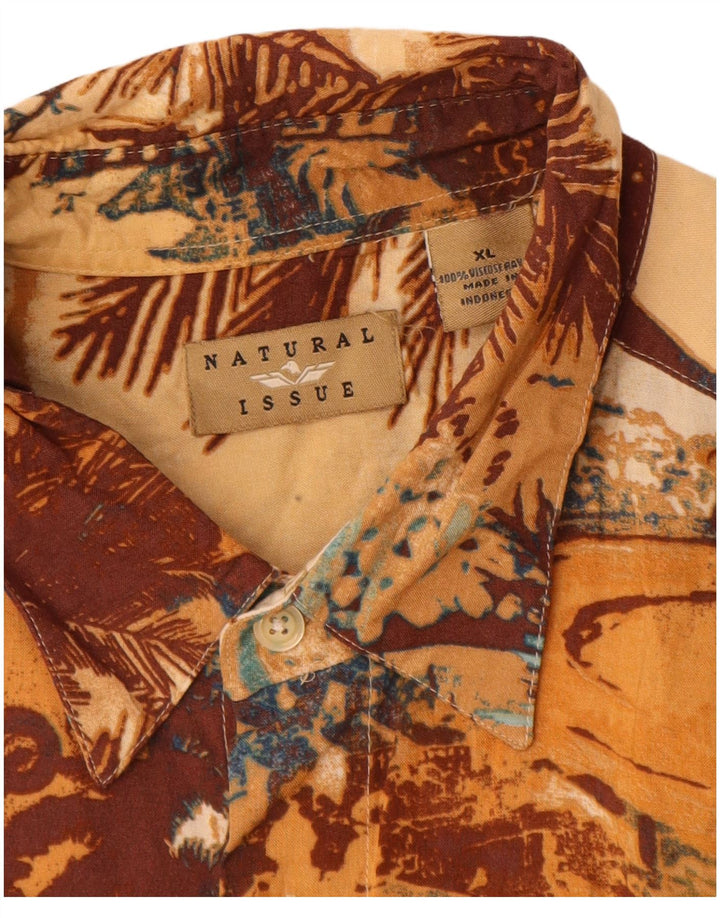 Męska graficzna koszula z krótkim rękawem Natural Issue XL, wielobarwna, hawajska