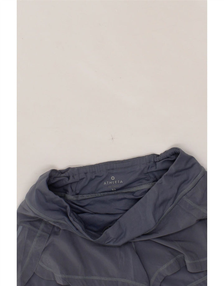 ATHLETA Womens Sport Shorts UK 6 XS Grey Polyester Vintage Athleta and Second-Hand Athleta from Messina Hembry 