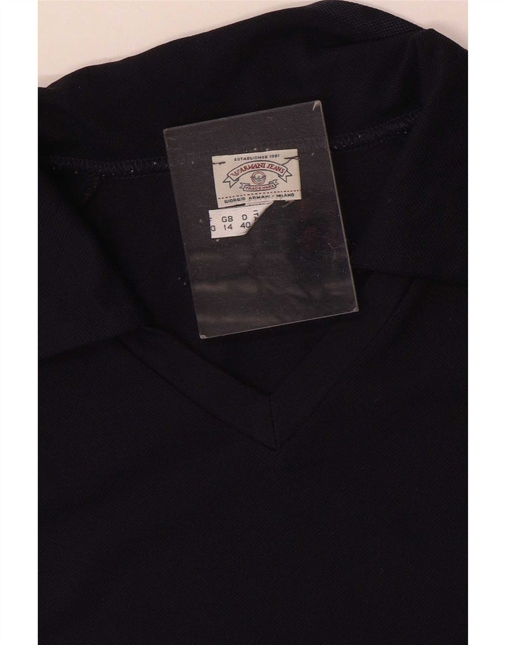 Damska koszulka polo Armani Jeans UK 14, średni granat