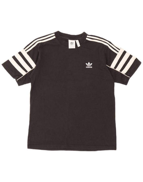 Adidas Męski T-shirt Top Średni Czarny Bawełniany