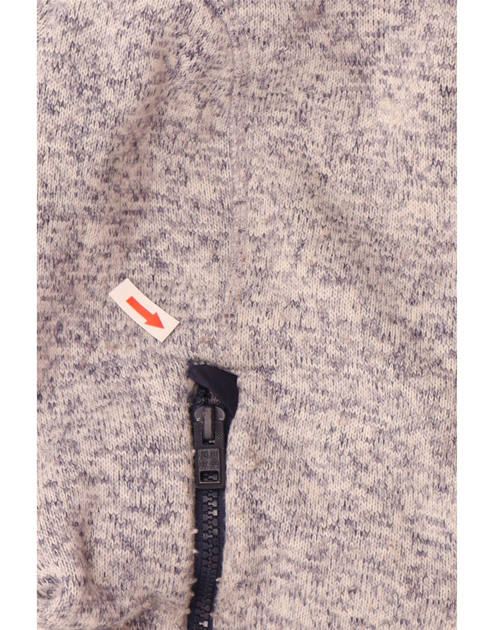 Damski sweter z kapturem Superdry, UK 14, poliester w kolorze średnioszarym