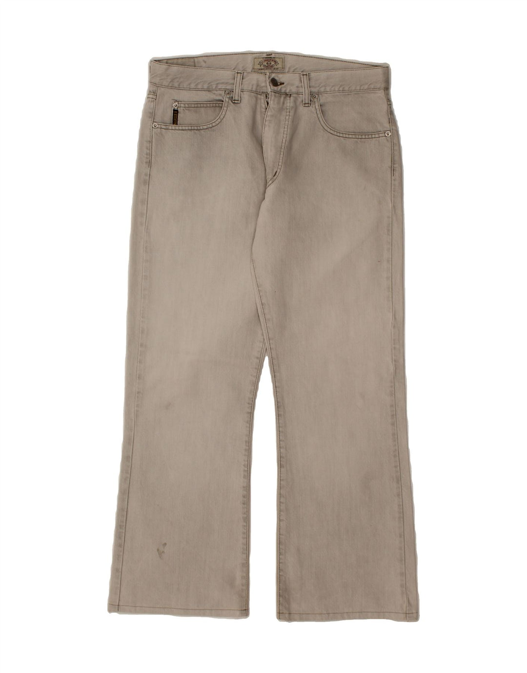 ARMANI Womens Bootcut Jeans W34 L29 Grey Cotton Vintage Armani and Second-Hand Armani from Messina Hembry 