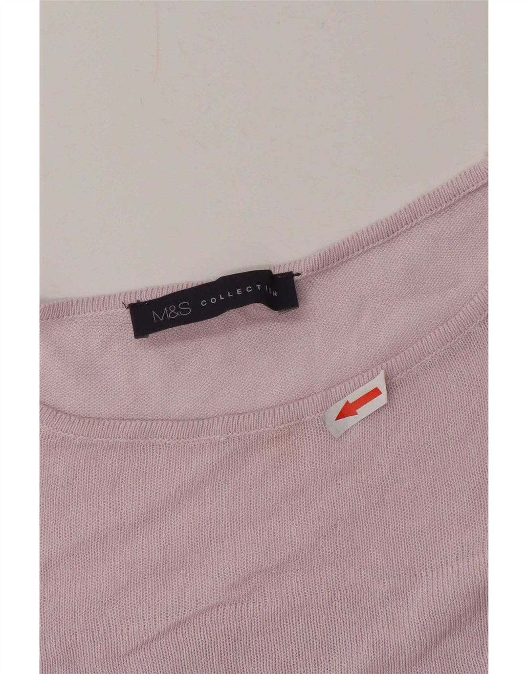 Marks & Spencer Damski top z długim rękawem UK 10 Small Pink Wiskoza