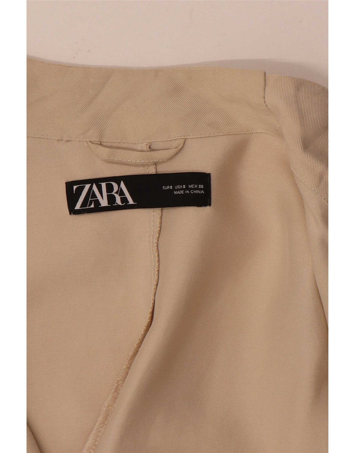 Damska kurtka bomberka oversize Zara UK 10, mała, beżowa