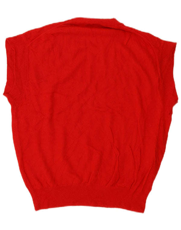 Damski sweter Zara z krótkim rękawem i okrągłym dekoltem UK 10 Small Red