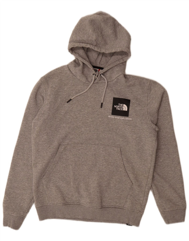 Męski sweter z kapturem The North Face, średnioszary, bawełniany